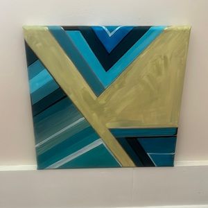 12 x 12 abstract painting